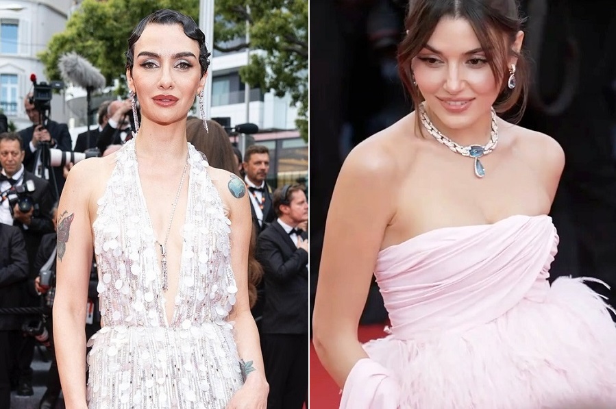 Birce Akalay ve Hande Erçel, Cannes Film Festivali'nde
