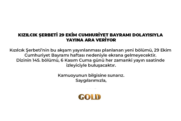 Kızılcık Şerbeti neden yayınlamıyor?